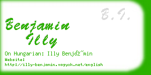 benjamin illy business card